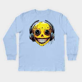 Acid House Smile Face Ready to Bass? Kids Long Sleeve T-Shirt